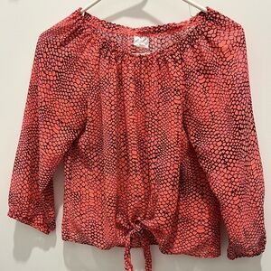 💕Pink Snake Print Blouse 💕